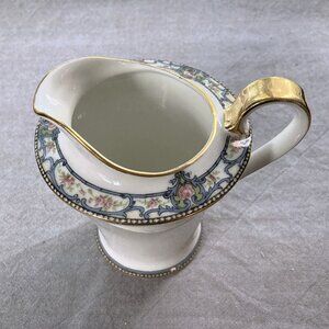 RARE "Troy" Upright Creamer, Theodore Haviland Limoges France, Gold Trim. EUC